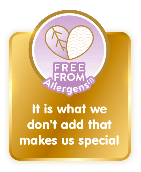Free From Allergens (1): It's what we don't add that makes us special