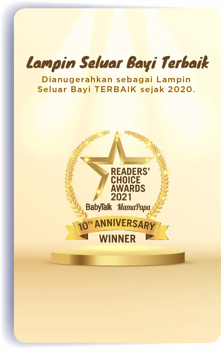 Lampin Seluar Bayi Terbaik: Lampin Seluar Bayi Terbaik oleh Readers’ Choice Awards 2020.