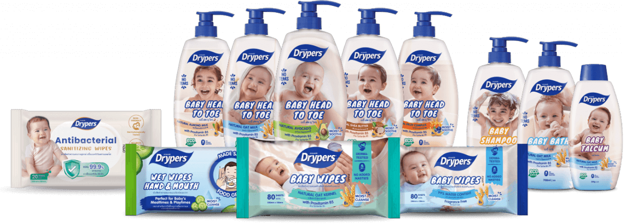 Drypers Malaysia - BabyCare Head to Toe & BabyCare Baby Wipes
